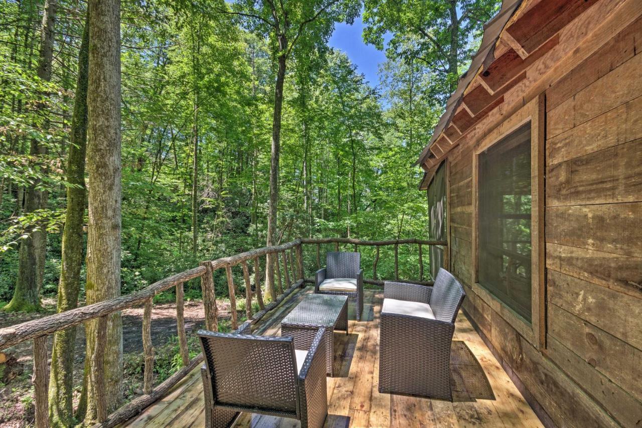 Creekside Cabin With Deck In Pisgah Forest! Barnardsville ภายนอก รูปภาพ