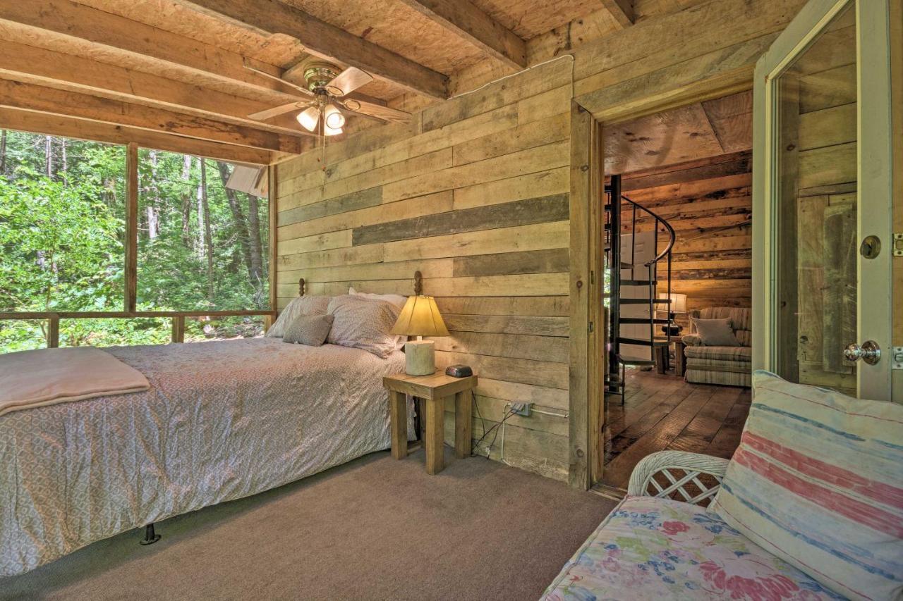 Creekside Cabin With Deck In Pisgah Forest! Barnardsville ภายนอก รูปภาพ