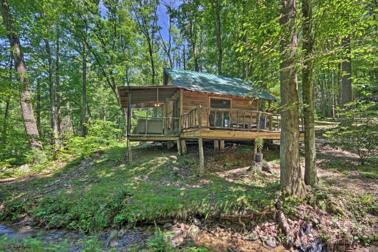 Creekside Cabin With Deck In Pisgah Forest! Barnardsville ภายนอก รูปภาพ