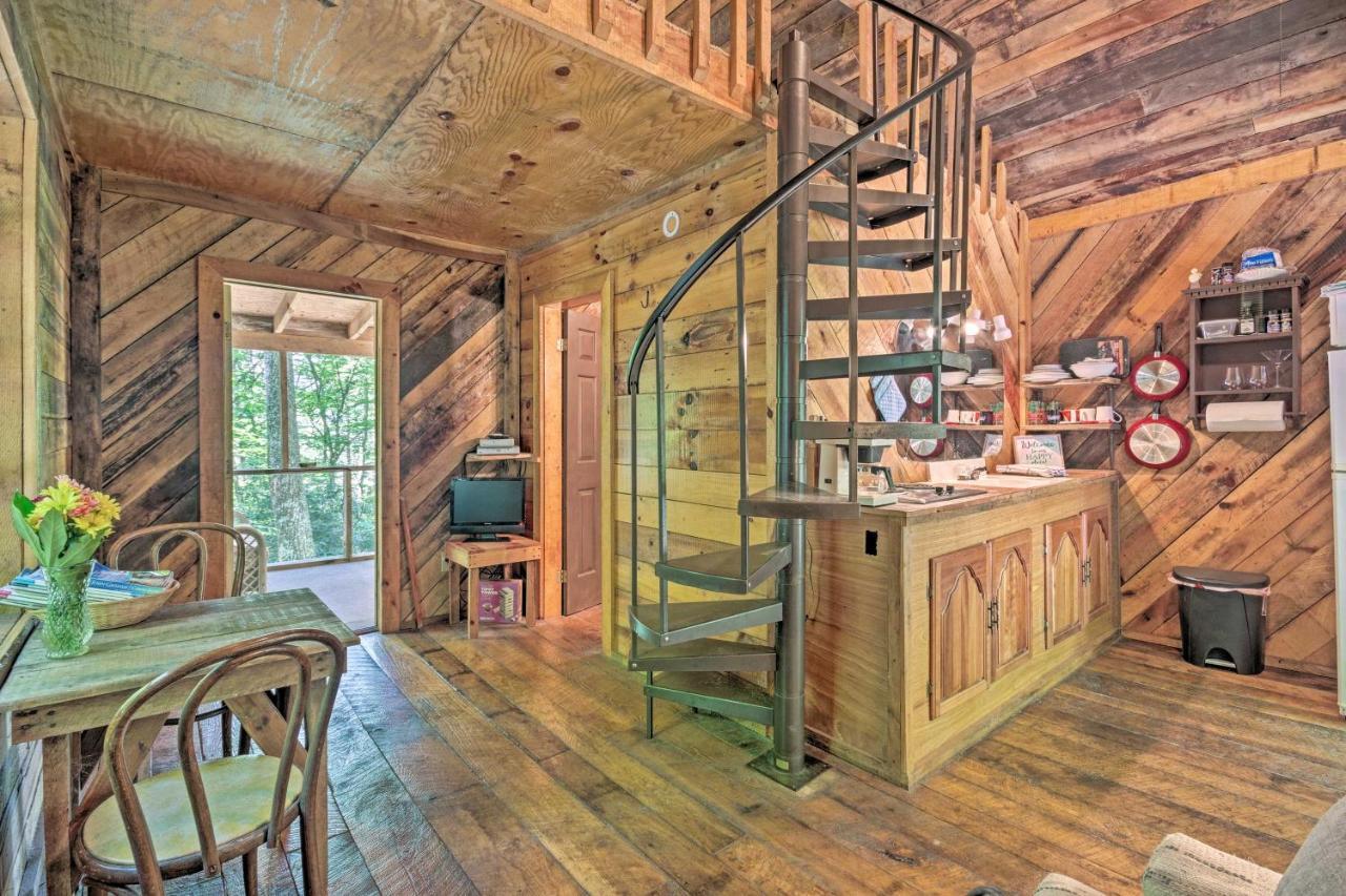 Creekside Cabin With Deck In Pisgah Forest! Barnardsville ภายนอก รูปภาพ