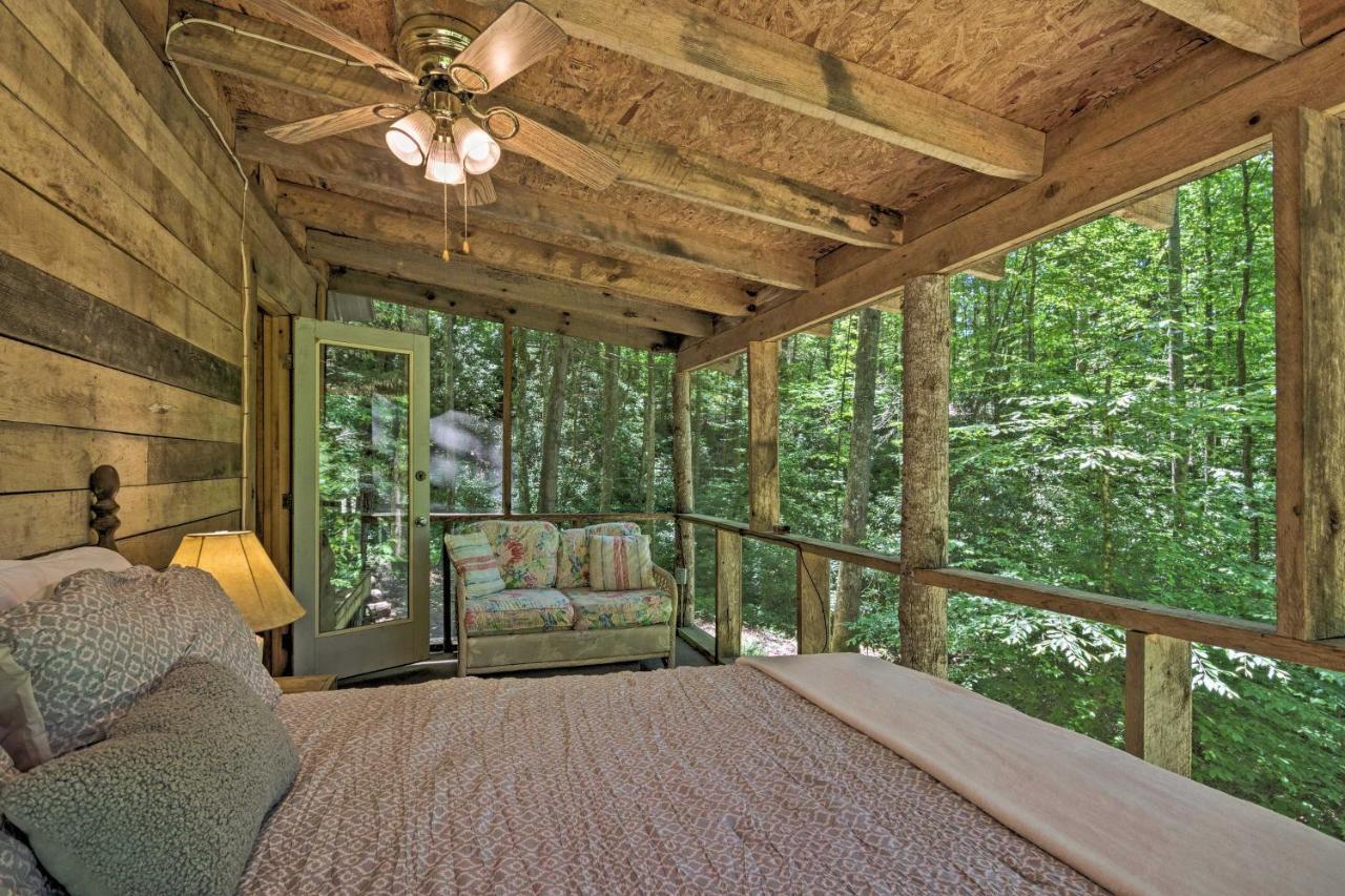 Creekside Cabin With Deck In Pisgah Forest! Barnardsville ภายนอก รูปภาพ