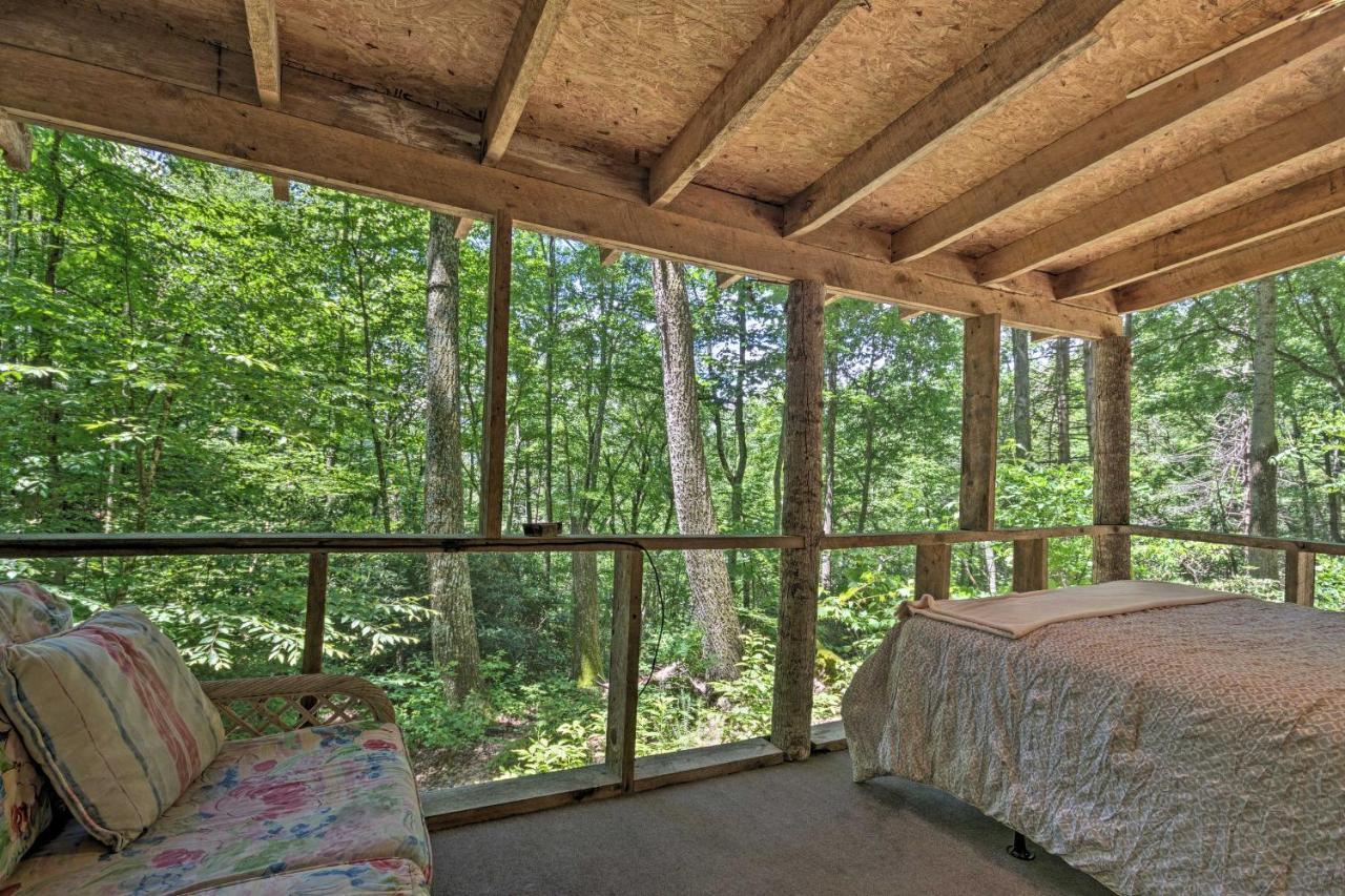 Creekside Cabin With Deck In Pisgah Forest! Barnardsville ภายนอก รูปภาพ